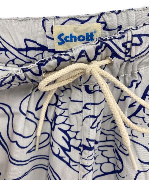 Schott（ショット）Schott (ショット) ショートパンツ ホワイト×ネイビー サイズ:XL 未使用品の古着・服飾アイテム