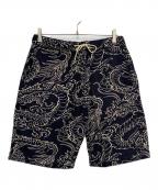 Schottショット）の古着「ショートパンツ」｜ブラック×ベージュ