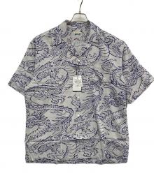 Schott（ショット）の古着「半袖シャツ」｜ホワイト×ネイビー