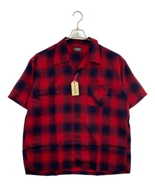 SUGAR CANE（シュガーケーン）SUGAR CANE (シュガーケーン) 半袖シャツ レッド サイズ:L 未使用品の古着・服飾アイテム