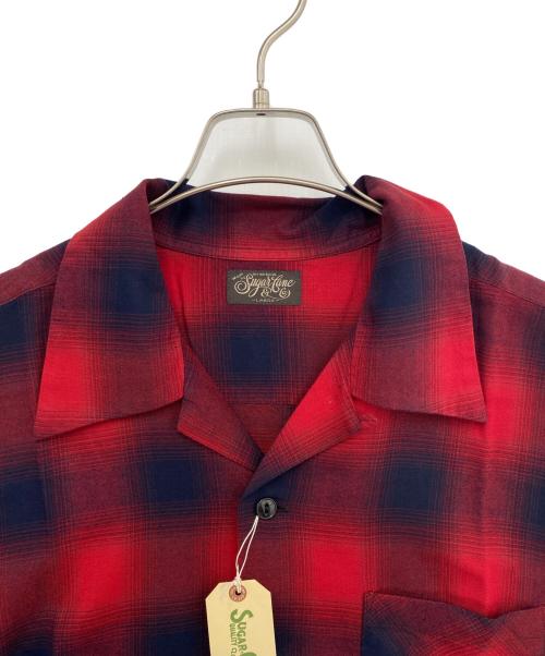 SUGAR CANE（シュガーケーン）SUGAR CANE (シュガーケーン) 半袖シャツ レッド サイズ:L 未使用品の古着・服飾アイテム