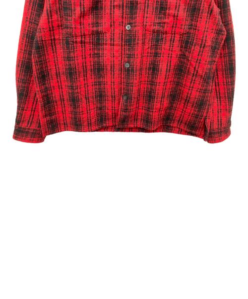 HIDE AND SEEK（ハイドアンドシーク）HIDE AND SEEK (ハイドアンドシーク) シャツジャケット レッド×ブラック サイズ:SIZE XLの古着・服飾アイテム