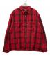 HIDE AND SEEK（ハイドアンドシーク）の古着「シャツジャケット」｜レッド×ブラック