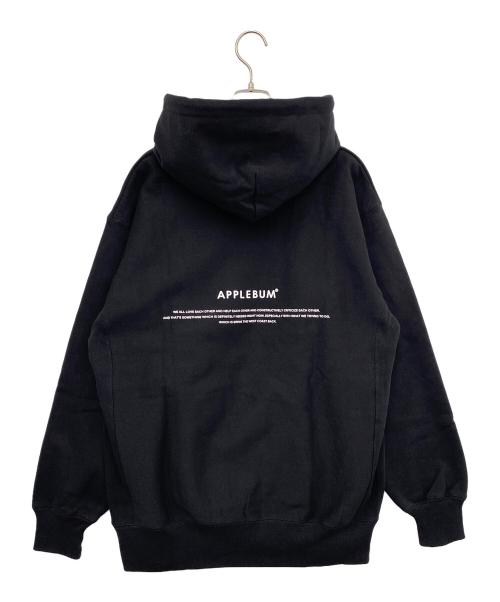 APPLEBUM（アップルバム）APPLEBUM (アップルバム) プルオーバーパーカー ブラック サイズ:ＸＬ 未使用品の古着・服飾アイテム