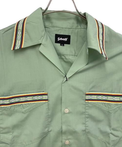 Schott（ショット）Schott (ショット) 長袖シャツ グリーン サイズ:2XL 未使用品の古着・服飾アイテム