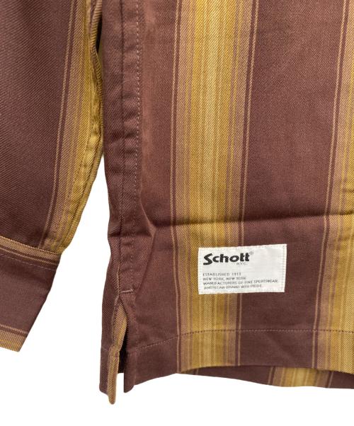 Schott（ショット）Schott (ショット) 半袖シャツ ブラウン サイズ:2XL 未使用品の古着・服飾アイテム