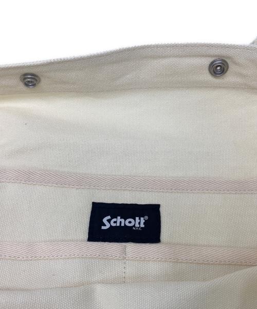 Schott（ショット）Schott (ショット) ニュースペーパー バッグ アイボリーの古着・服飾アイテム