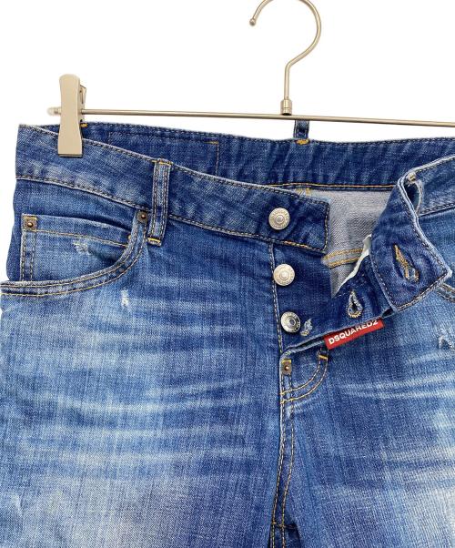 DSQUARED2（ディースクエアード）DSQUARED2 (ディースクエアード) デニムスキニーパンツ ブルー サイズ:38の古着・服飾アイテム