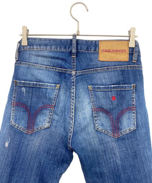 DSQUARED2（ディースクエアード）DSQUARED2 (ディースクエアード) デニムスキニーパンツ ブルー サイズ:38の古着・服飾アイテム