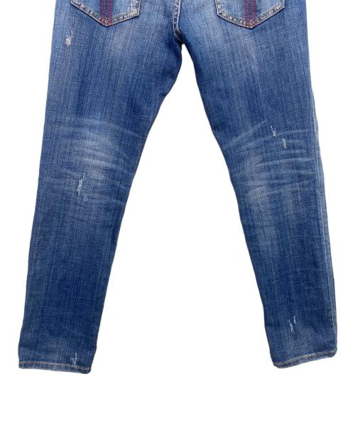 DSQUARED2（ディースクエアード）DSQUARED2 (ディースクエアード) デニムスキニーパンツ ブルー サイズ:38の古着・服飾アイテム