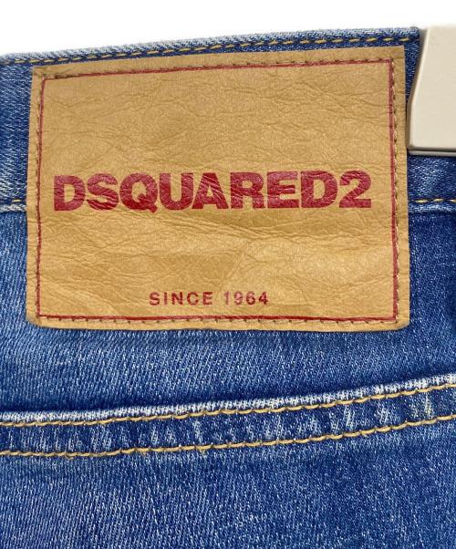 DSQUARED2（ディースクエアード）DSQUARED2 (ディースクエアード) デニムスキニーパンツ ブルー サイズ:38の古着・服飾アイテム