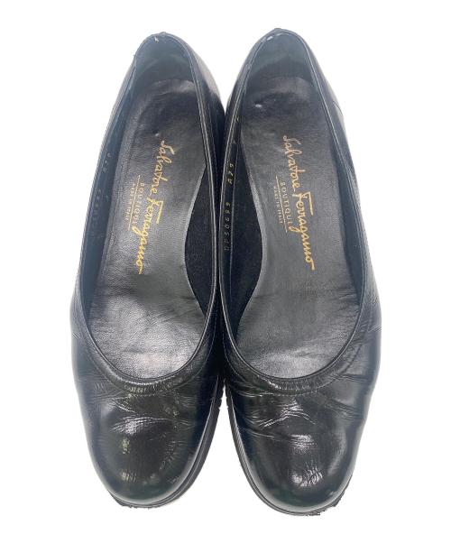 Salvatore Ferragamo（サルヴァトーレ フェラガモ）Salvatore Ferragamo (サルヴァトーレ フェラガモ) フラットシューズ ブラック サイズ:25cmの古着・服飾アイテム