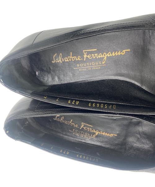 Salvatore Ferragamo（サルヴァトーレ フェラガモ）Salvatore Ferragamo (サルヴァトーレ フェラガモ) フラットシューズ ブラック サイズ:25cmの古着・服飾アイテム