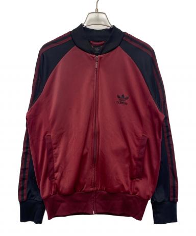 adidas トラックジャケット ワインレッド 中古・古着通販】adidas (アディダス) トラックジャケット ワイン