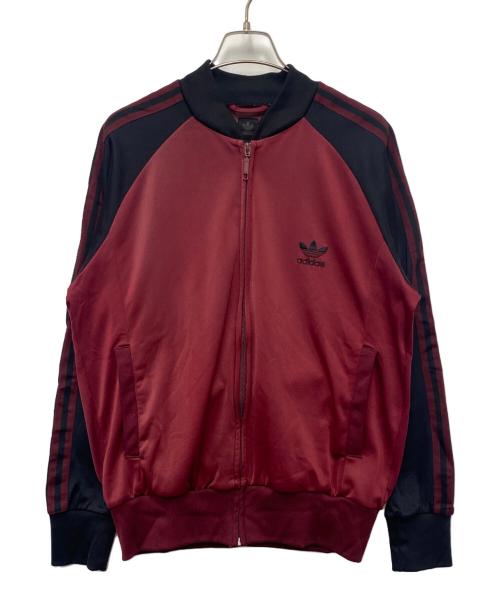 adidas（アディダス）adidas (アディダス) トラックジャケット ワインレッド×ブラック サイズ:Lの古着・服飾アイテム