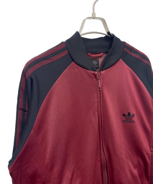 adidas（アディダス）adidas (アディダス) トラックジャケット ワインレッド×ブラック サイズ:Lの古着・服飾アイテム