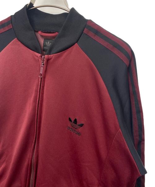 adidas（アディダス）adidas (アディダス) トラックジャケット ワインレッド×ブラック サイズ:Lの古着・服飾アイテム
