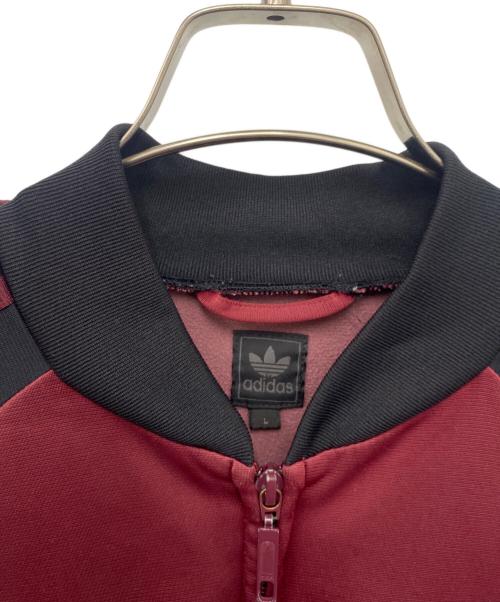 adidas（アディダス）adidas (アディダス) トラックジャケット ワインレッド×ブラック サイズ:Lの古着・服飾アイテム