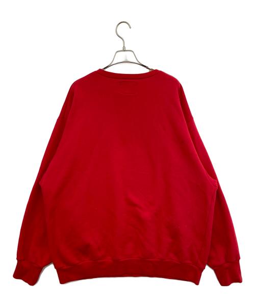 WTAPS（ダブルタップス）WTAPS (ダブルタップス) クルーネックスウェット レッド サイズ:ＸＬの古着・服飾アイテム