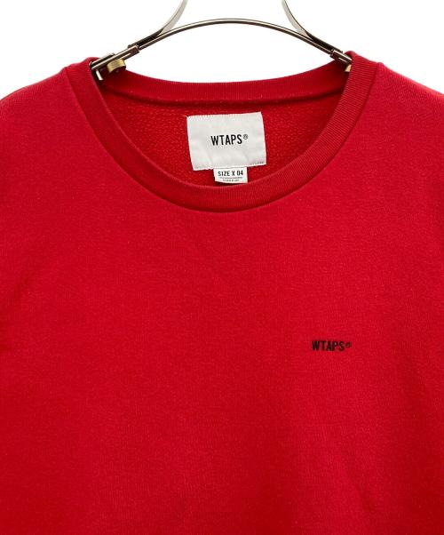 WTAPS（ダブルタップス）WTAPS (ダブルタップス) クルーネックスウェット レッド サイズ:ＸＬの古着・服飾アイテム