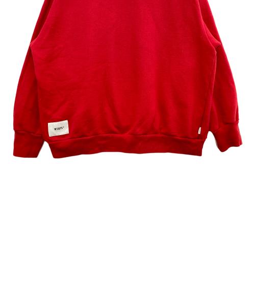 WTAPS（ダブルタップス）WTAPS (ダブルタップス) クルーネックスウェット レッド サイズ:ＸＬの古着・服飾アイテム