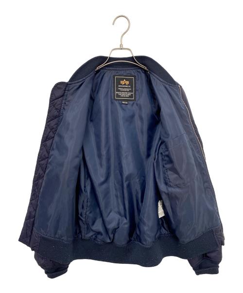 ALPHA（アルファ）ALPHA (アルファ) MA-1ジャケット ネイビー サイズ:Ｍの古着・服飾アイテム