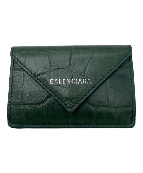 BALENCIAGA（バレンシアガ）BALENCIAGA (バレンシアガ) コンパクトウォレット グリーン サイズ:表記無しの古着・服飾アイテム