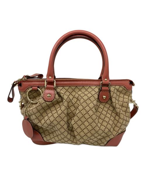 GUCCI（グッチ）GUCCI (グッチ) 2WAYバッグ ピンクベージュ サイズ:表記無しの古着・服飾アイテム