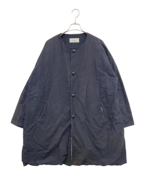 ironari（イロナリ）ironari (イロナリ) ノーカラーサクラコート ネイビー サイズ:Ｍの古着・服飾アイテム