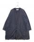 ironari（イロナリ）の古着「ノーカラーサクラコート」｜ネイビー