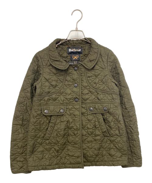 Barbour（バブアー）Barbour (バブアー) ANYA HINDMARCH (アニヤハインドマーチ) キルティングジャケット オリーブ サイズ:USA6の古着・服飾アイテム