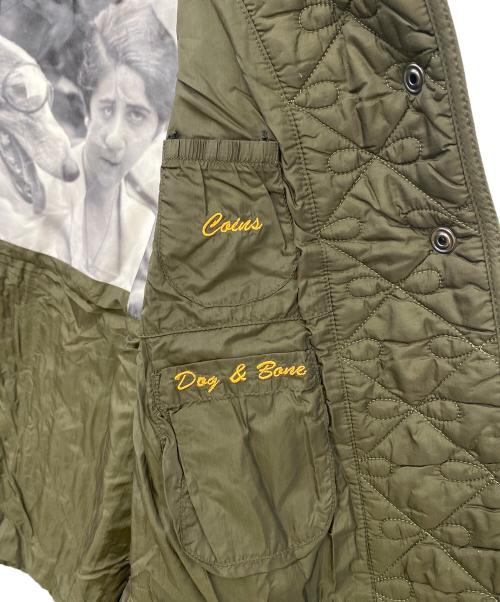 Barbour（バブアー）Barbour (バブアー) ANYA HINDMARCH (アニヤハインドマーチ) キルティングジャケット オリーブ サイズ:USA6の古着・服飾アイテム