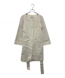 ADORE（アドーア）の古着「ノーカラートレンチコート」｜アイボリー