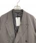 BATONER (バトナ―) RANDOM SEERSUCKER DOUBLE BREASTED JACKET グレー サイズ:3 未使用品：18000円