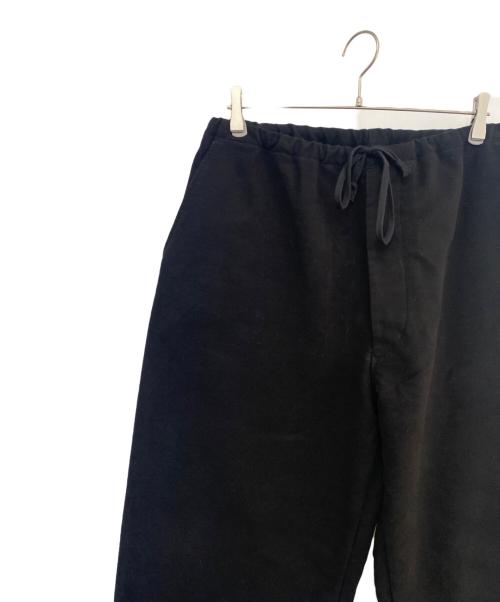 COMOLI（コモリ）COMOLI (コモリ) モールスキン ドローストリングパンツ ブラック サイズ:3の古着・服飾アイテム
