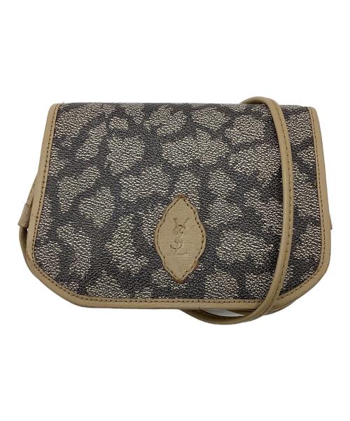 Yves Saint Laurent（イヴサンローラン）Yves Saint Laurent (イヴサンローラン) ショルダーバッグ ブラウン×ベージュの古着・服飾アイテム