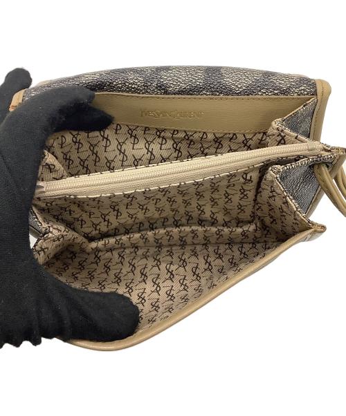 Yves Saint Laurent（イヴサンローラン）Yves Saint Laurent (イヴサンローラン) ショルダーバッグ ブラウン×ベージュの古着・服飾アイテム