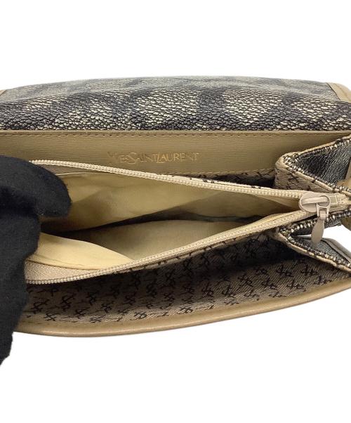 Yves Saint Laurent（イヴサンローラン）Yves Saint Laurent (イヴサンローラン) ショルダーバッグ ブラウン×ベージュの古着・服飾アイテム