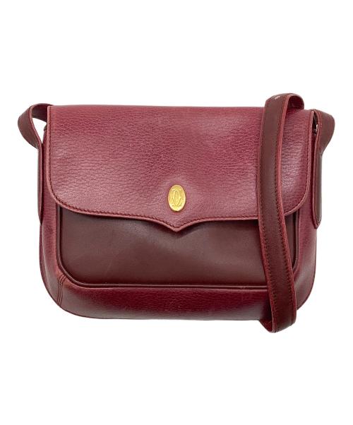Cartier（カルティエ）Cartier (カルティエ) ショルダーバッグ レッドの古着・服飾アイテム