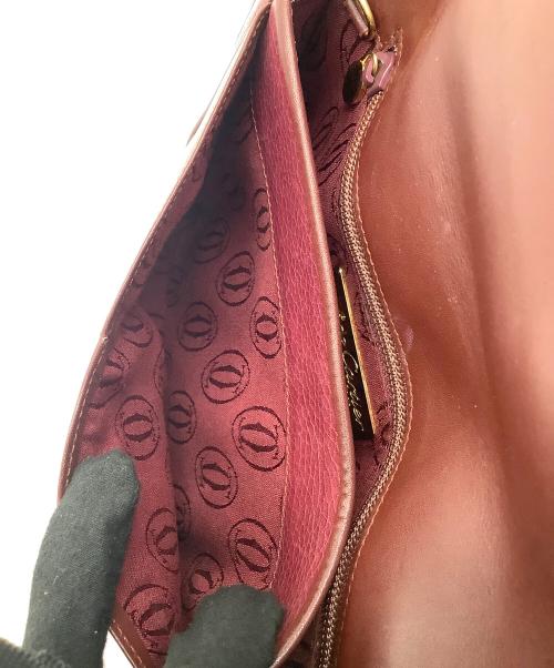 Cartier（カルティエ）Cartier (カルティエ) ショルダーバッグ レッドの古着・服飾アイテム