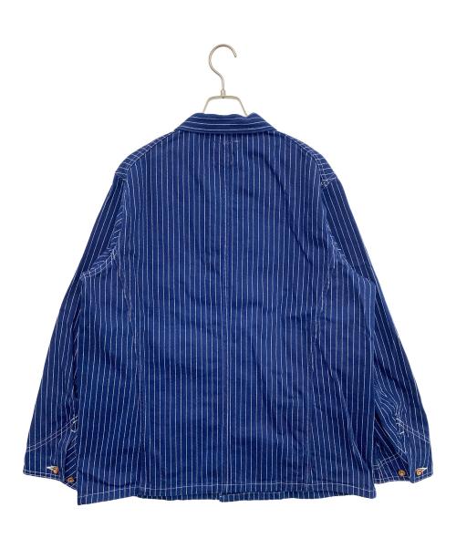 FULLCOUNT（フルカウント）FULLCOUNT (フルカウント) ウォバッシュストライプ カバーオール ネイビー サイズ:42 未使用品の古着・服飾アイテム