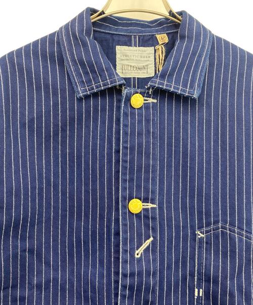 FULLCOUNT（フルカウント）FULLCOUNT (フルカウント) ウォバッシュストライプ カバーオール ネイビー サイズ:42 未使用品の古着・服飾アイテム