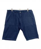 KOJIMA GENESコジマジーンズ）の古着「刺し子ベイカーショートパンツ」｜インディゴ