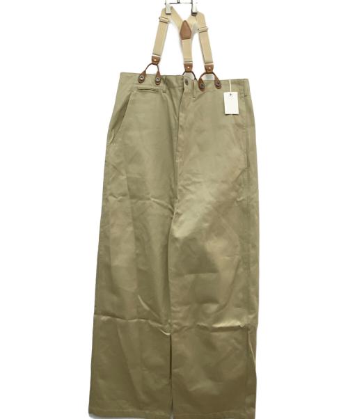 rhodo lirion（ロドリリオン）rhodo lirion (ロドリリオン) サスペンダー付パンツ ベージュ サイズ:O/S 未使用品の古着・服飾アイテム