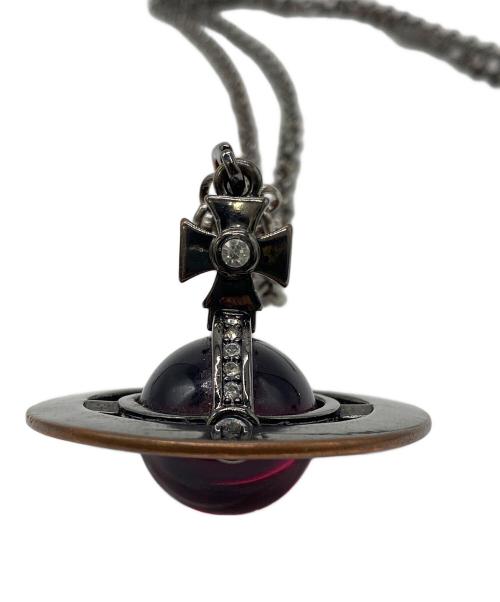 Vivienne Westwood（ヴィヴィアンウエストウッド）Vivienne Westwood (ヴィヴィアンウエストウッド) オーブネックレス レッドの古着・服飾アイテム