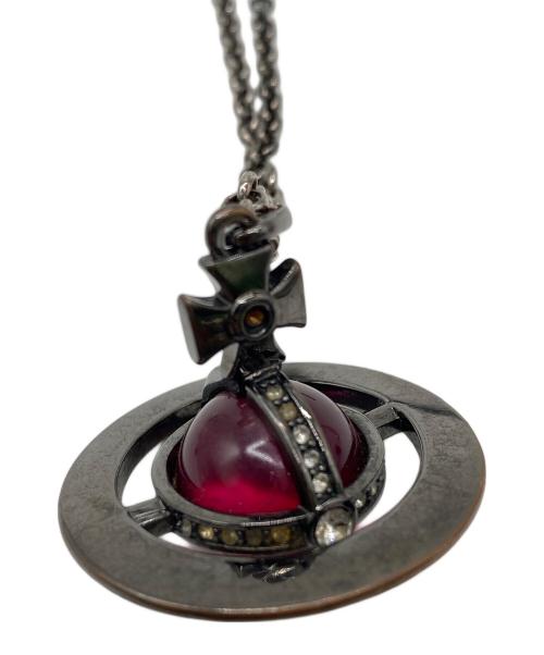 Vivienne Westwood（ヴィヴィアンウエストウッド）Vivienne Westwood (ヴィヴィアンウエストウッド) オーブネックレス レッドの古着・服飾アイテム