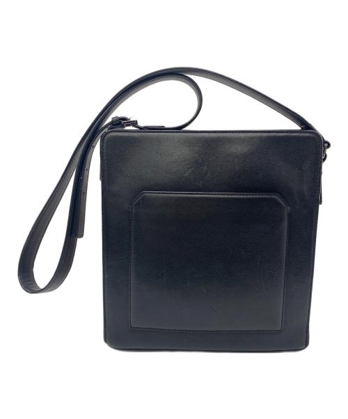 MCM（エムシーエム）MCM (エムシーエム) スクエアショルダーバッグ ブラウン×ブラックの古着・服飾アイテム