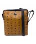 MCM（エムシーエム）の古着「スクエアショルダーバッグ」｜ブラウン×ブラック