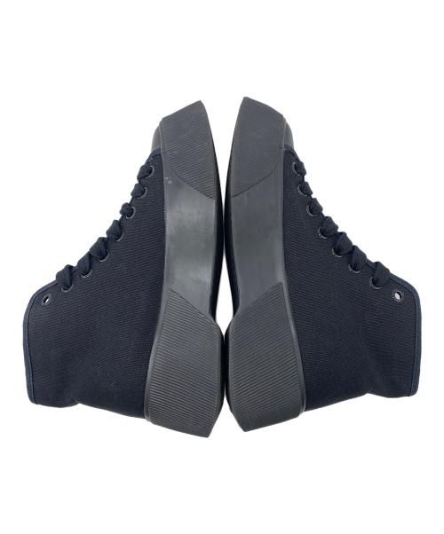 J.W.ANDERSON（ジェイダブリューアンダーソン）J.W.ANDERSON (ジェイダブリューアンダーソン) ハイカットスニーカー ブラック サイズ:22.5㎝の古着・服飾アイテム