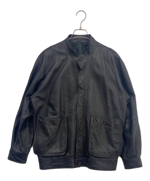 dunhill（ダンヒル）dunhill (ダンヒル) レザージャケット ブラック サイズ:Ｓの古着・服飾アイテム